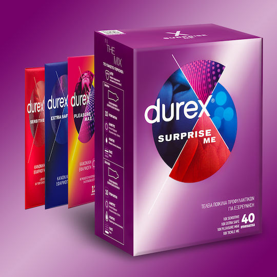 Durex Προφυλακτικά Surprise Me 40τμχ 56mm