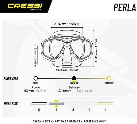 CressiSub Mască de Scufundare din Silicon cu Snorkel Mexico