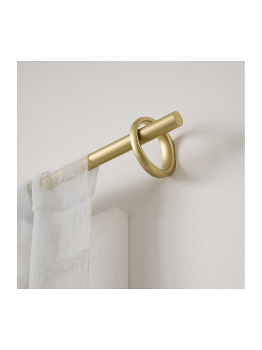 Umbra Extendable Metallic Curtain Pole Ringlet Single Ø25mm 107-305cm Gold