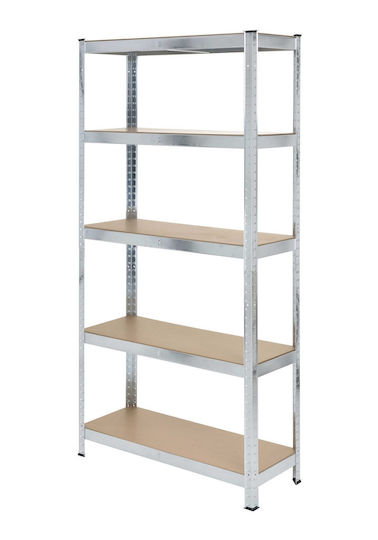 Raft Dexion Galvanizat 100x30x180 cm Cu 5 Rafturi Rezistență Totală 500 kg