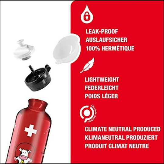 Sigg Sticle Pentru Copii Aluminiu Antivărsare Culoare Full Face Roșie 400ml