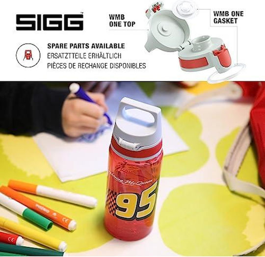 Sigg Viva One Παιδικό Παγούρι Disney Cars Πλαστικό Non Spill 0.5ml