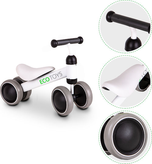 Ecotoys Παιδικό Ποδήλατο Ισορροπίας Walk-on Walker Λευκό