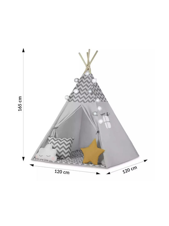 Nukido Kids Indian Teepee Play Tent Gray