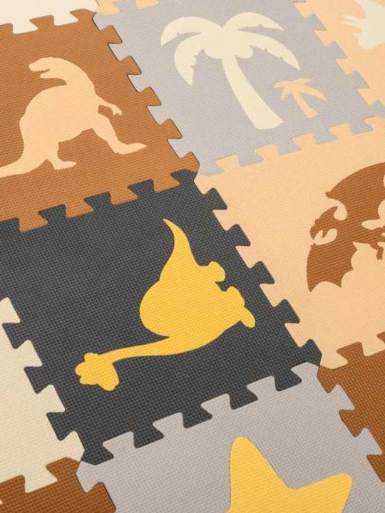 Loco Interactive Floor Puzzle Animals with Animals Beige Brown-Grey 36 Pieces