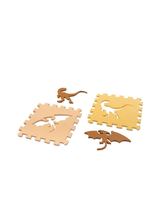 Loco Interactive Floor Puzzle Animals with Animals Beige Brown-Grey 36 Pieces