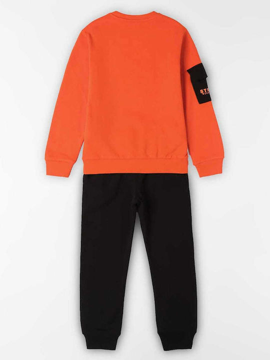 iDO Kids Sweatpants Set Orange 2pcs