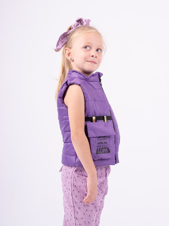 Kinderjacken & Winterjacken Casual Ärmellos Kurze Lila