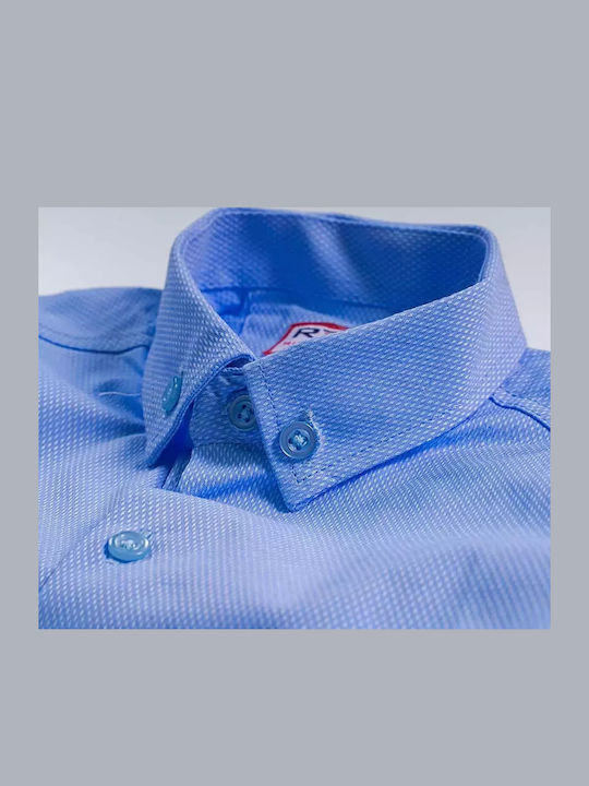 Kids One Color Shirt Long Sleeve Light Blue