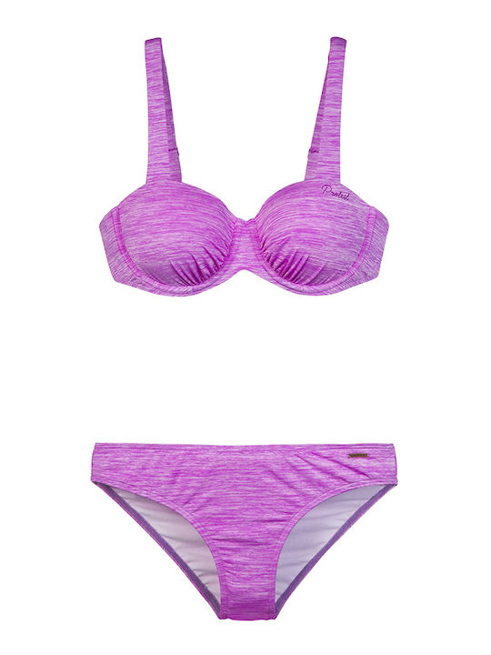 Set Bikini Triunghi Violet