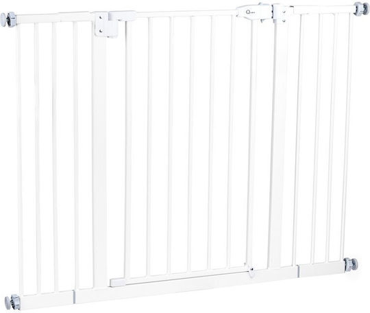 Qmini Ușă de siguranță din Metal în Culoare Gri 109.4x78cm 1buc