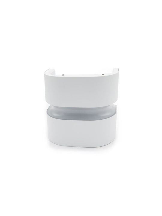 Adeleq Wall-Mounted Outdoor Spot LED IP64 10W with Warm White Light Double Beam