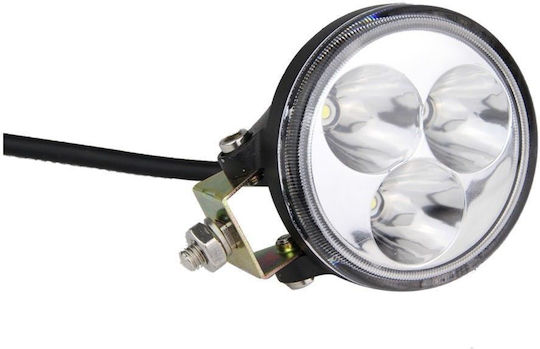 Στρογγυλοί Προβολείς Αυτοκινήτου LED Mitsubishi Pick-up 9W με Λευκό Φωτισμό 2τμχ