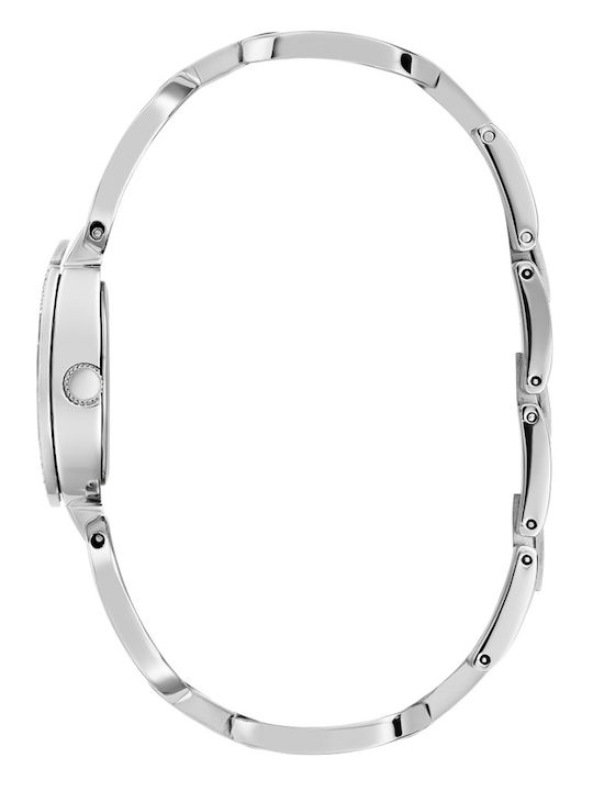 Guess Women's Watch Chronograph with Silver Metal Bracelet
