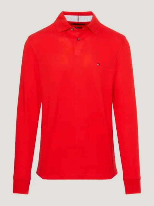 Tommy Hilfiger 1985 Polo Long Sleeve Blouse Red