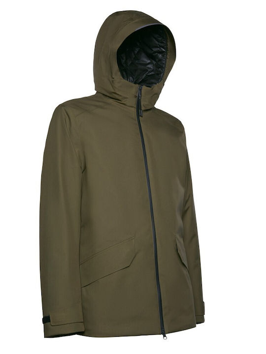 Clintford Winter Jacket Parka Waterproof and Windproof Khaki
