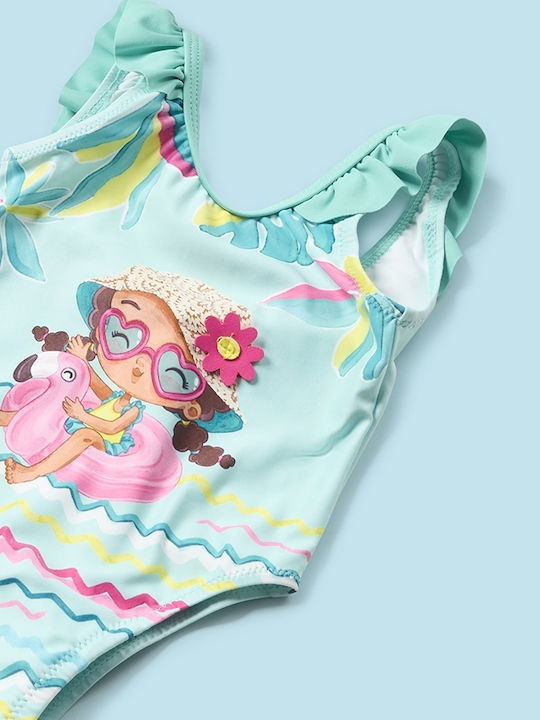 Mayoral Kids Swimwear One-Piece Light Blue