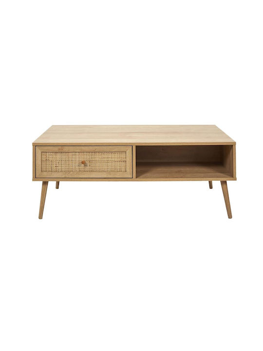 Rectangular Coffee Table Wooden Wooden L110xW41.4xH59cm.