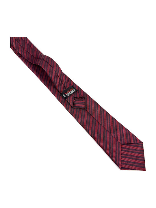 Legend Accessories Men's Silk Printed Tie Set in Burgundy Colour