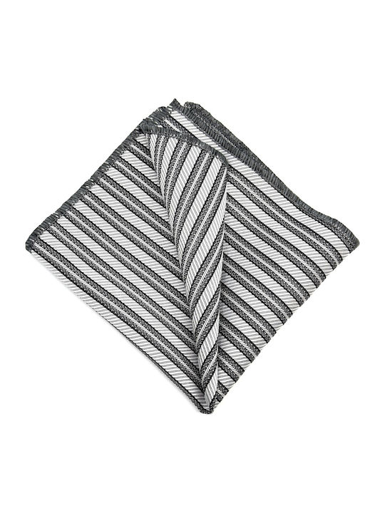 Legend Accessories Männer Krawatten Seide mit Muster in Silber Farbe