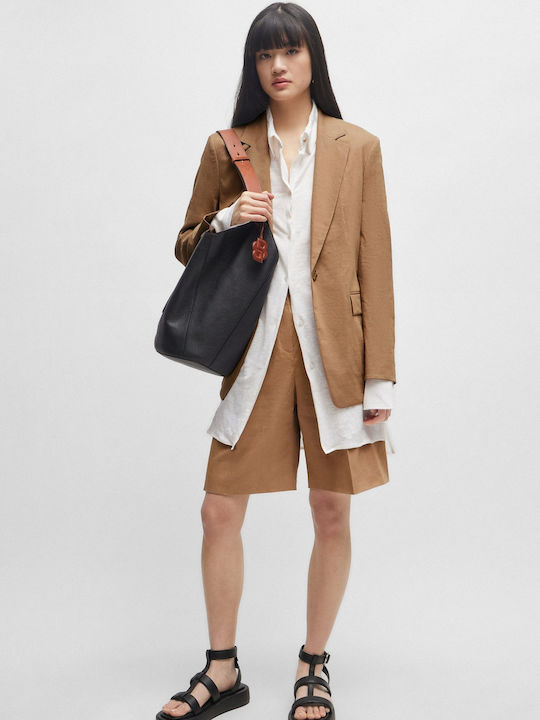 Boss Jasena Γυναικείο Σακάκι Dark Beige
