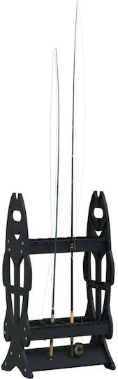 vidaXL Fishing Rod Storage Base from Plastic 80cm
