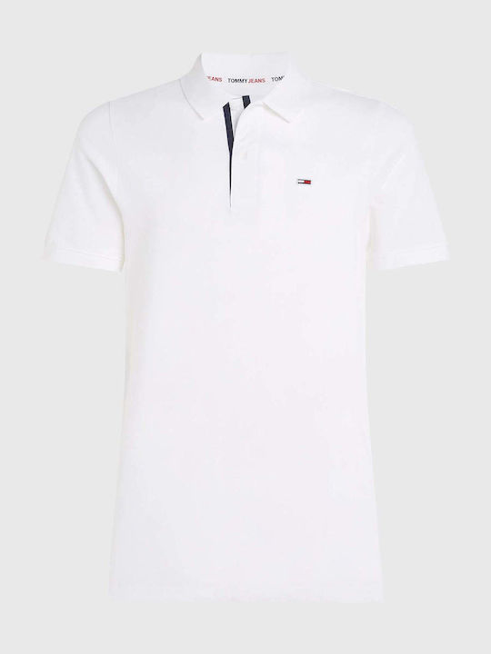 Tommy Hilfiger Polo Μπλούζα Κοντομάνικη Λευκή