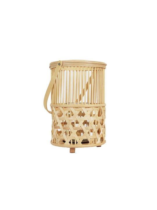 Aria Trade Wooden Lantern Beige 22x22x55cm