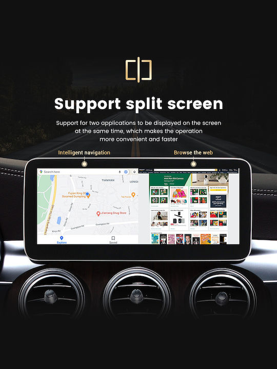 Carmedia Car Audio System for Mercedes-Benz GLA 2015+ (Bluetooth/USB/WiFi/GPS/Apple-Carplay/Android-Auto) with Touch Screen 10.25"