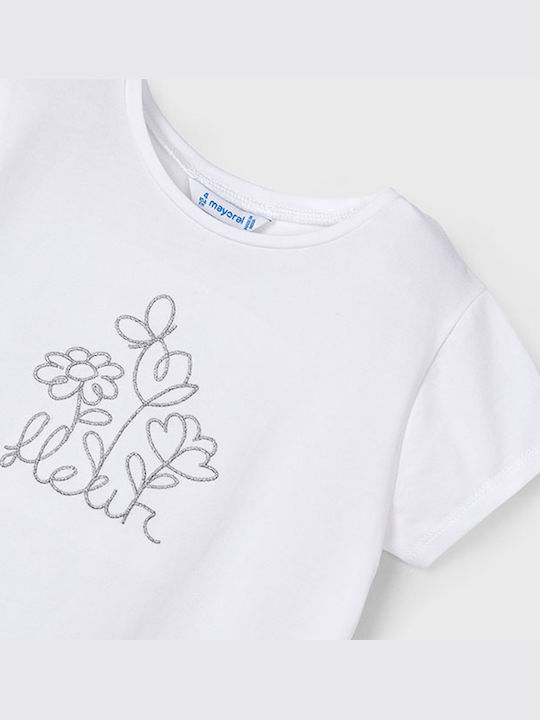 Kids' T-shirt White Flower