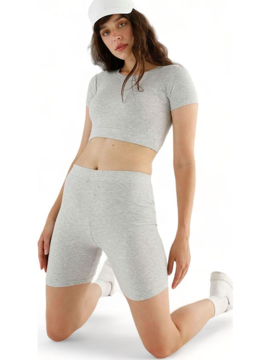 Schulung Frauen-Set mit Fahrrad Leggings Gray