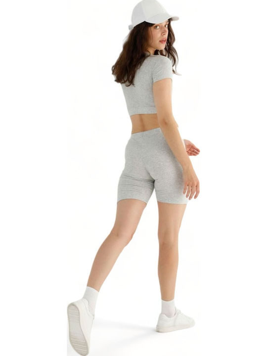 Schulung Frauen-Set mit Fahrrad Leggings Gray