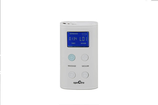 Spectra Pompa de sân dublă electrică Funcționează cu baterie Fără BPA Transparent