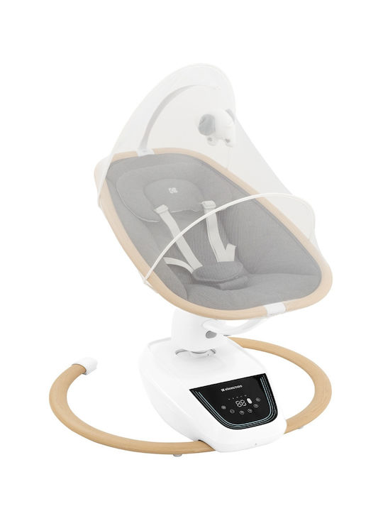 Kikka Boo Electric Baby Relax Swing BeeMoove with Music Gray for Child up to 9kg