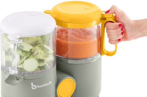 Badabulle B-Easy Aparat de gătit cu aburi pentru bebeluși cu Blender 1.83lt