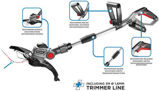 Graphite Χορτοκοπτικό Ώμου / Χειρός Μπαταρίας 18V Solo 2.16kg