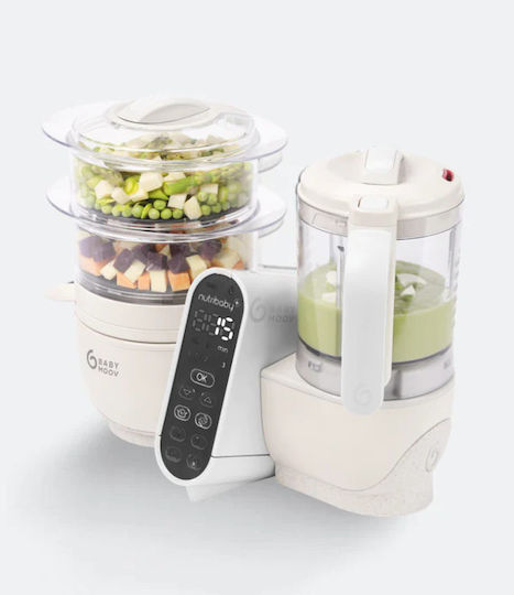 Babymoov Nutribaby (+) Mineral Food Steamer with 2 Steaming Decks 2.2lt