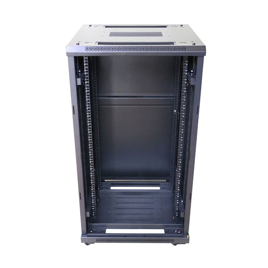Extralink Επιδαπέδια Καμπίνα Rack 22U Μαύρο EX.14398