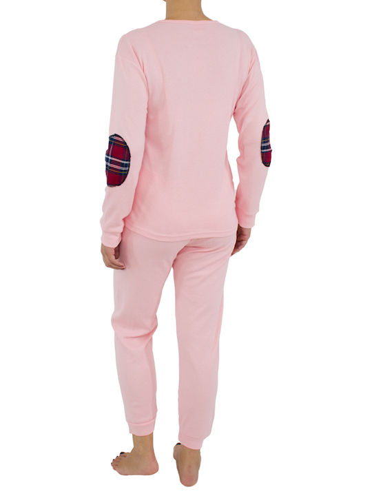 Fawn Winter Women's Pyjama Set Pink