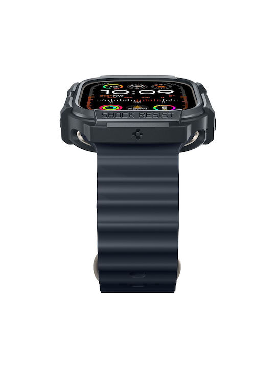 Spigen Rugged Armor Silicone Case in Gray color for Apple Watch Ultra 1 / 2 (49 mm)