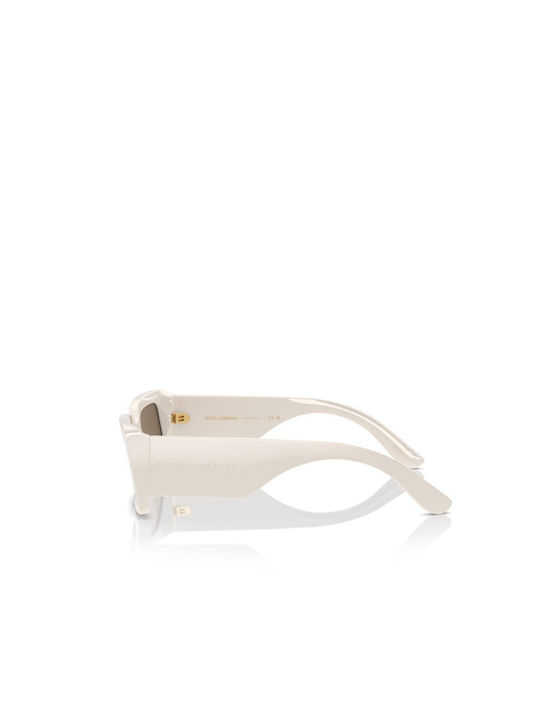 Dolce & Gabbana Sonnenbrillen mit Weiß Rahmen und Braun Linse DG4416 342973