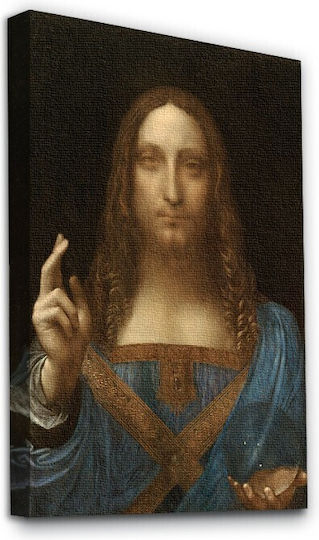 Walls Salvator Mundi Αντίγραφο του Da Vinci σε Καμβά 40x50 cm Walls Salvator Mundi Αντίγραφο του Da Vinci σε Καμβά 40x50 cm