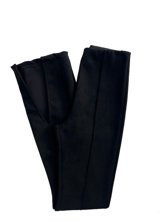 Damen Stoff Hose Schwarz