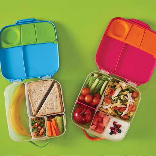 B.Box Plastic Food Container Lilac with Compartments 23.5x21.5cm