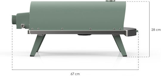 Ziipa Pizza Oven LPG 40x67x28cm