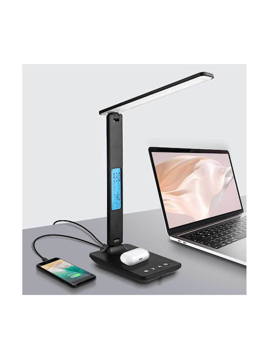 LED Schreibtischlampe faltbar in Schwarz Farbe