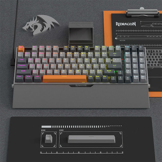 Redragon Olaf K648GG-RGB Gaming Μηχανικό Πληκτρολόγιο με RGB φωτισμό (Αγγλικό US)