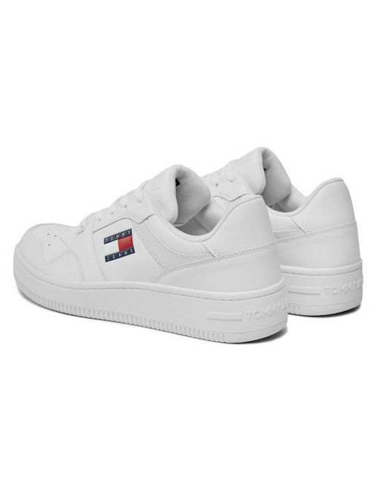 Calvin Klein Retro Basket Ανδρικά Sneakers Λευκό