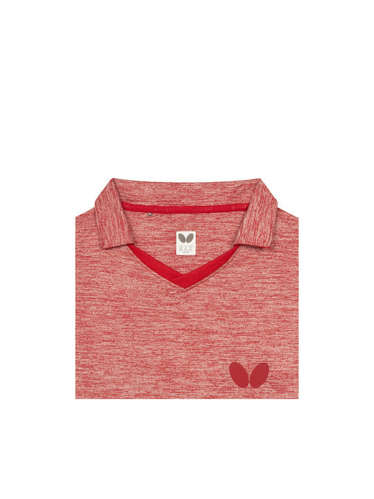 Butterfly Bluza Tricou Cu Mânecă Scurtă Roșie 82208