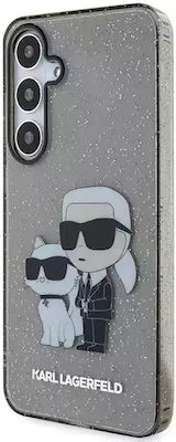 Karl Lagerfeld Umschlag Rückseite Kunststoff Schwarz (Galaxy S24+)